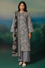 Shirt,Trouser & Dupatta Unstitched Dhanak 3 Piece 84