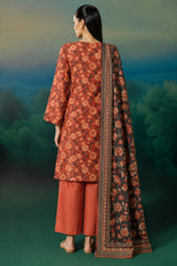Shirt,Trouser & Dupatta Unstitched Dhanak 3 Piece 87