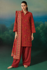 Shirt,Trouser & Dupatta Unstitched Dhanak 3 Piece 89