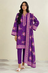 Shirt,Trouser & Dupatta Unstitched Lawn 3 Piece 28