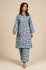 Shirt & Trouser Unstitched 2Pcs Suit 44