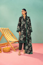 Shirt,Trouser & Dupatta Unstitched Linen 3 Piece 53