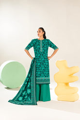 Shirt,Trouser & Dupatta Unstitched Linen 3 Piece 55