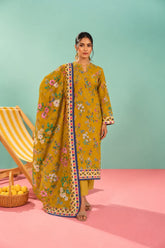 Shirt,Trouser & Dupatta Unstitched Linen 3 Piece 56