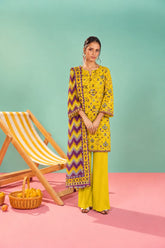 Shirt,Trouser & Dupatta Unstitched Linen 3 Piece 64