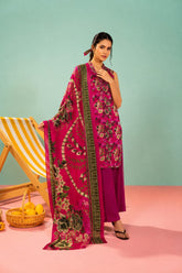 Shirt,Trouser & Dupatta Unstitched Linen 3 Piece 66