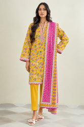 Shirt,Trouser & Dupatta Unstitched Linen 3 Piece 68