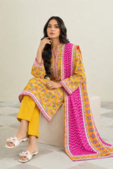Shirt,Trouser & Dupatta Unstitched Linen 3 Piece 68