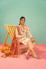 Shirt,Trouser & Dupatta Unstitched Linen 3 Piece 69