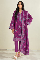 Shirt,Trouser & Dupatta Unstitched Lawn 3 Piece 07
