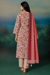 Shirt,Trouser & Dupatta Unstitched Dhanak 3 Piece 82