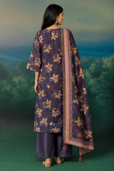 Shirt,Trouser & Dupatta Unstitched Dhanak 3 Piece 83