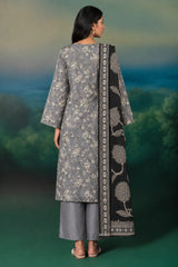 Shirt,Trouser & Dupatta Unstitched Dhanak 3 Piece 84