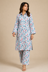 Shirt & Trouser Unstitched 2Pcs Suit 01