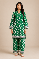 Shirt & Trouser Unstitched 2Pcs Suit 58