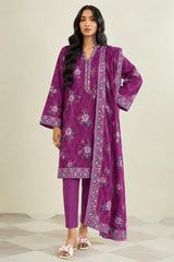 Shirt,Trouser & Dupatta Unstitched Lawn 3 Piece 07