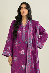 Shirt,Trouser & Dupatta Unstitched Lawn 3 Piece 07