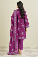 Shirt,Trouser & Dupatta Unstitched Lawn 3 Piece 07