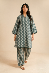 Shirt & Trouser Unstitched 2Pcs Suit 08